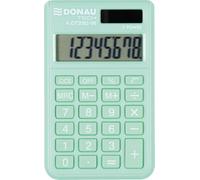 Calculadora Donau Tech/K-DT2082-06 Función de raíz Cuadrada de 8 dígitos/ 97 x 60 x 10 mm/Color: Verde/Calculadora con Pantalla de 8 dígitos/Funcionamiento con batería Solar de Doble alimentación/