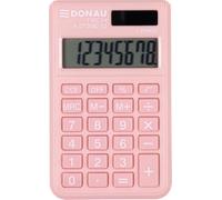 Calculadora Donau Tech/K-DT2082-12 Función de raíz Cuadrada de 8 dígitos/ 97 x 60 x 10 mm/Color: Morela/Calculadora con Pantalla de 8 dígitos/Funcionamiento con batería Solar de Doble alimentación