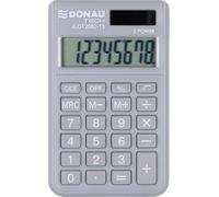 Calculadora Donau Tech/K-DT2082-13 Función de raíz Cuadrada de 8 dígitos/ 97x60x10mm/ Color: Gris/Calculadora con Pantalla de 8 dígitos/Funcionamiento con batería Solar de Doble alimentación/Diseñ