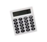 Calculadora educativa con pantalla transparente de 8 dígitos, operaciones aritméticas esenciales, calculadora de matemáticas para niños