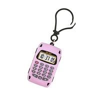 Calculadora electrónica Calculadoras multifuncionales Pantalla Digital Creativa Llavero Calculadora de Memoria de Bolsillo Liviana para Estudiantes