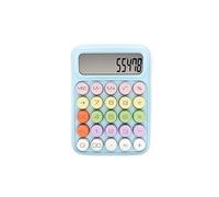 Calculadora electrónica Color Pastel 12 dígitos Pantalla LCD Gran resolución Grandes bonotes para Mayor Comodidad Ideal para el Colegio, Oficina, hogar (Azul)