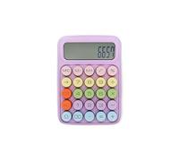 Calculadora electrónica Color Pastel 12 dígitos Pantalla LCD Gran resolución Grandes bonotes para Mayor Comodidad Ideal para el Colegio, Oficina, hogar (Rosa)