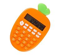 Calculadora Electrónica Portátil de Zanahoria, 12 Dígitos, Naranja | Plástico Ligero, Pilas Botón Incluidas, Uso Escolar y Hogar, Calculadora Financiera, Máquina de Calcular