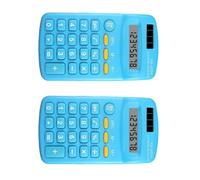 Calculadora ergonómica de escritorio de 8 dígitos, pantalla LCD, portátil para cálculos diarios, calculadora de teclado fácil de leer, pantalla LCD de números