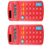Calculadora ergonómica de escritorio de 8 dígitos, pantalla LCD, portátil para cálculos diarios, calculadora de teclado fácil de leer, pantalla LCD de números