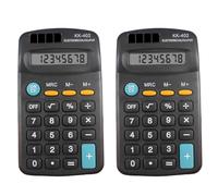 Calculadora ergonómica de escritorio de 8 dígitos, pantalla LCD, portátil para cálculos diarios, calculadora de teclado fácil de leer, pantalla LCD de números