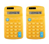 Calculadora ergonómica de escritorio de 8 dígitos, pantalla LCD, portátil para cálculos diarios, calculadora de teclado fácil de leer, pantalla LCD de números