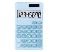 Calculadora Estudiante - Calculadora de energía solar 8 Digit LCD Display | Handheld Desktop Calculation Device | Portable Basic Çalculator for Home Office School Classroom Study and Daily Use
