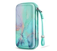 Calculadora gráfica Estuche de transporte para TI-84 Plus CE, Fintie Hard EVA Caja protectora a prueba de golpes para TI-84 Plus/TI-83 Plus CE/Casio fx-9750GII (mármol esmeralda)