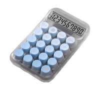 Calculadora infantil - Teclado mecánico, Calculadora de escritorio antideslizante con teclas mecánicas | Calculadora mecánica portátil, transparente, duradera para cálculos eficientes