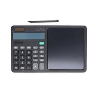 Calculadora LCD Tableta Bocetos multifuncionales Memas calculadora de matemáticas portátiles prácticas precisas con Bloc de Notas para la Contabilidad financiera de la Oficina (Negro)