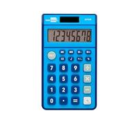 Calculadora liderpapel bolsillo xf09 8 digitos solar y pilas color azul 115x65x8 mm - XF09