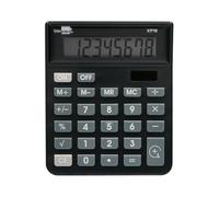Calculadora liderpapel sobremesa xf16 8 digitos solar y pilas color negro 127x105x24 mm - XF16