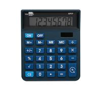 Calculadora liderpapel sobremesa xf17 8 digitos solar y pilas color azul 127x105x24 mm - XF17