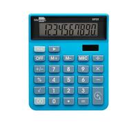 Calculadora liderpapel sobremesa xf21 10 digitos solar y pilas color azul 127x105x24 mm - XF21
