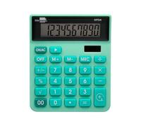 Calculadora liderpapel sobremesa xf24 10 digitos solar y pilas color verde 127x105x24 mm - XF24