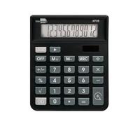 Calculadora liderpapel sobremesa xf26 12 digitos solar y pilas 127x105x24 mm color negro - XF26