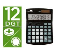 Calculadora liderpapel sobremesa xf27 12 digitos tasas solar y pilas color negro 155x115x25 mm