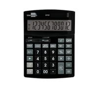 CALCULADORA LIDERPAPEL SOBREMESA XF29 12 DIGITOS Solar Y Pilas Color Negro 190X140X30 MM