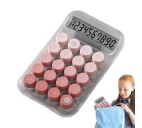 Calculadora Mecánica - Calculadora De Mesa Y Teclado Antideslizante Con Botones Mecánicos, Diseño Y Transparente | Ideal Para Oficina, Hogar, Uso Escolar, Palmar Estético Para Cálculos Quot