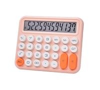 Calculadora mecánica de escritorio con pantalla LCD grande de 12 dígitos y botones mecánicos grandes para oficina, escuela, contabilidad, compañero
