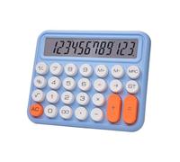 Calculadora mecánica de escritorio con pantalla LCD grande de 12 dígitos y botones mecánicos grandes para oficina, escuela, contabilidad, compañero