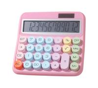 Calculadora mecánica, manual calculadora, 6,02 x 5,51 pulgadas, botones grandes, 12 Digit Desk Display, Adding Machine for Home, School, Work, Retail, Students, Banking, Budgeting