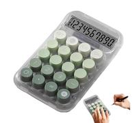 Calculadora mechanical, cute transparente Handheld, 5,91 in Anti