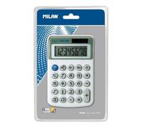 Calculadora Milan 40918BL 8 dígitos sobremesa doble alimentación blanco