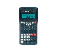 Calculadora Milan Cientifica M240 Black 2 Lineas 240 Funciones 10+2 Digitos Negra Con Tapa