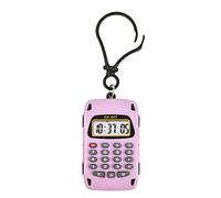 Calculadora multifuncional de llavero pequeño con aspecto de dibujos animados para suma, resta, multiplicación, división, calculadora rápida