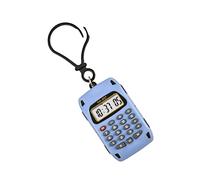 Calculadora multifuncional de llavero pequeño con aspecto de dibujos animados para suma, resta, multiplicación, división, calculadora rápida