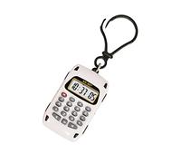 Calculadora multifuncional de llavero pequeño con aspecto de dibujos animados para suma, resta, multiplicación, división, calculadora rápida