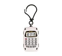 Calculadora multifuncional de llavero pequeño con aspecto de dibujos animados para suma, resta, multiplicación, división, calculadora rápida