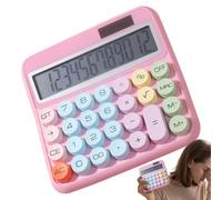 Calculadora Pantalla Grande - Calculadora De Mesa con Teclas Grandes Y Pantalla De 12 Dígitos | LCD Color de 13 cm Inclinable 15 Grados para Estudiantes, Hogar, Oficina y Finanzas