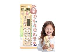 Calculadora pequeña con regla | Calculadora Escolar Digital para Estudiantes | Calculadora de Escritorio Ligera Alimentada por Batería para Niños y Adultos, Práctico y Portátil