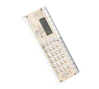 Calculadora portátil pequeña - Calculadora de bolsillo compacta, Calculadora básica para la oficina y la escuela | Calculadora de regla digital multifuncional, Calculadora impulsada por Batt