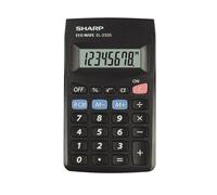 Sharp El233SBBK Pocket Calculator - Black