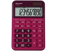 Calculadora sobremesa sharp 10 digitos el-m335brd rojo