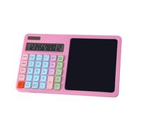 Calculadora Solar 12 Dígitos Pantalla LCD con Tablero Escritura LCD Calculadora Científica Función Estándar Estudiante con Tablero Escritura