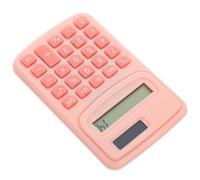 Calculadora y Portátil Básica Silicona Plástico Rosa de Oficina