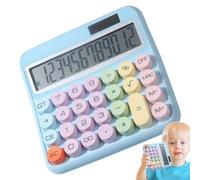 Calculadoras de Escritorio - Calculadora de 12 dígitos con Botones Grandes - Pantalla inclinable de 15 Grados con Pantalla LCD de 13 cm Máquina de Colorida para finanzas Contabilidad Oficina