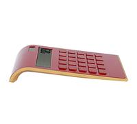 Calculadoras de Escritorio de tamaño Compacto Pantalla LCD Calculadora Solar de plástico para Oficina en casa para Funciones financieras(Red)