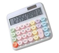 Calculadoras de escritorio | Teclas grandes Calculadora de 12 dígitos - Pantalla LCD de 13 cm Colorida Pantalla Inclinable de 15 Grados Máquina de conteo para la escuela Hipoteca Banca Tarea Finanzas