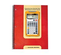 Calculated Industries 2140 Construction Master Pro - Libro de trabajo y guía de estudio | 4 secciones completas | Desarrollo del sitio | Pies, losas, paredes | Encuadre | Acabado | Problemas de