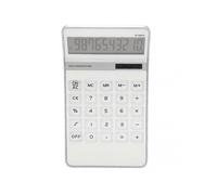 Calculator Solar Battery Powered Transparent Large Keys LCD Display Office Calculator White 25-26s