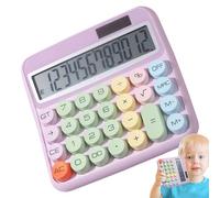 Calculators Desktop, 12 Digit Adding Machine, Large Button Keypad, 5-Inch LCD Display, Colorful Office Tool for Home, School, Work, Retail, Students, and Banking Use