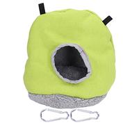 Cálculo de pájaro cálido Forma Redonda de Felpa Suave Save Save Save Safety Parrots House for Birds Plush Material 17.5 cm 70g Incluye 2 Ganchos (Verde)