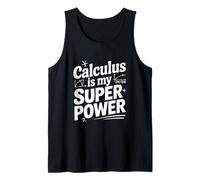 Cálculo es mi Superpoder Amante de Las matemáticas Camiseta sin Mangas